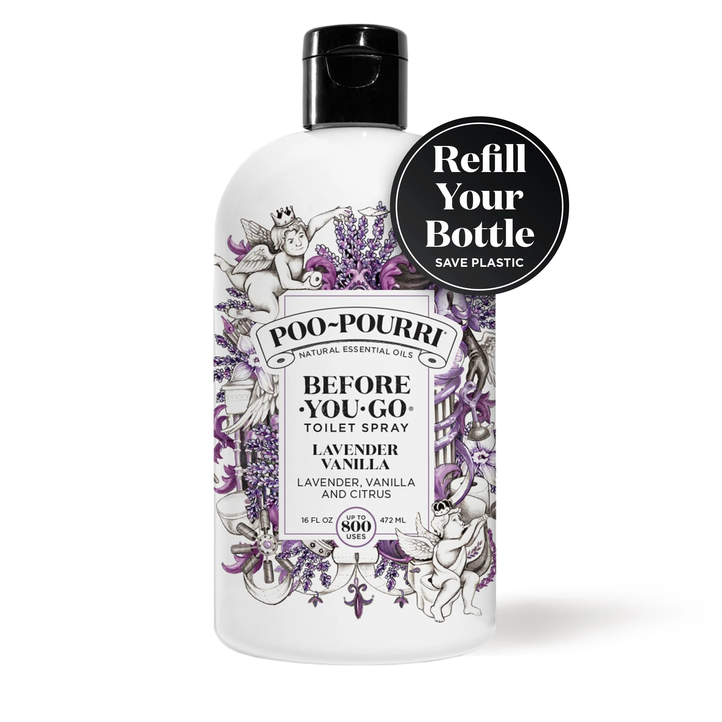 Lavender Vanilla Refill - Poo~Pourri Toilet Spray - View 2
