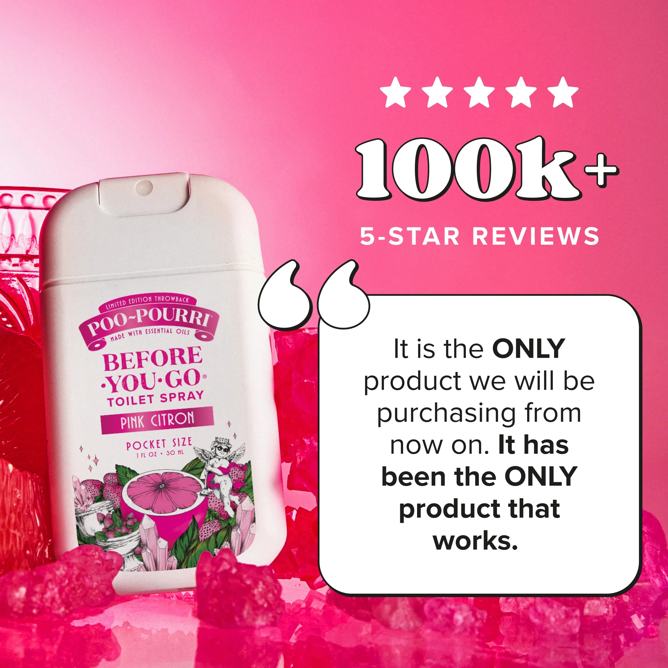 Pink Citron Pocket Sprayer - Poo~Pourri Toilet Spray - View 5
