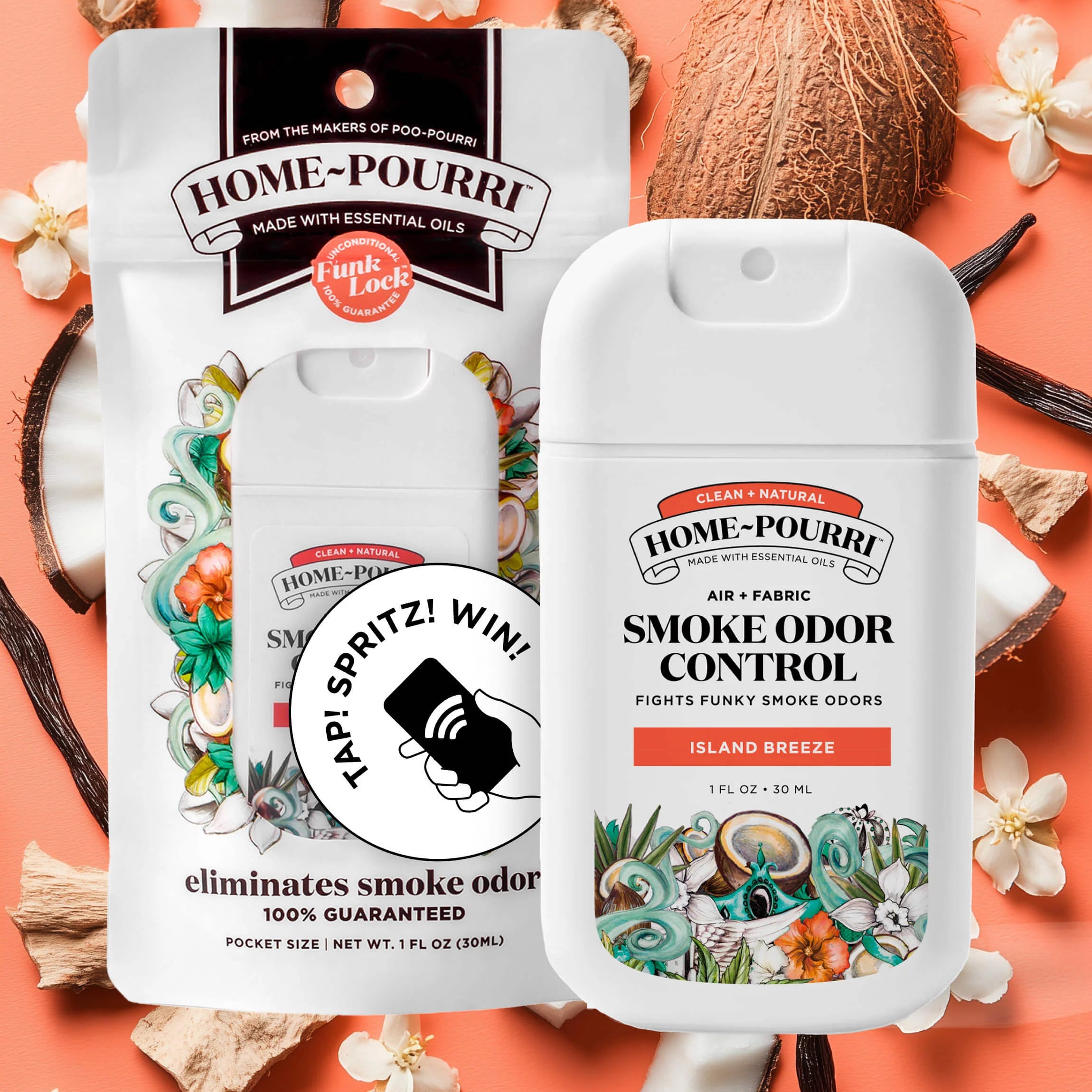 Smoke Odor Control Island Breeze Pocket Sprayer
