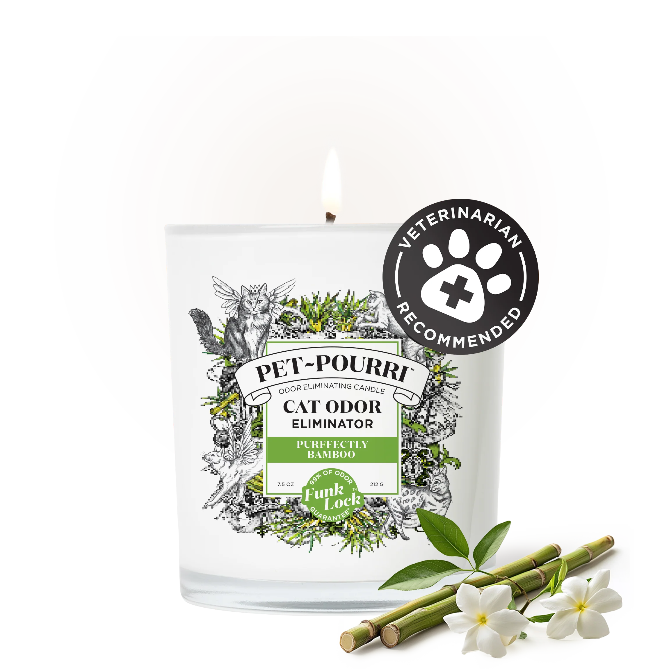 Purrfectly Bamboo Candle - Pet~Pourri Candle - View 2