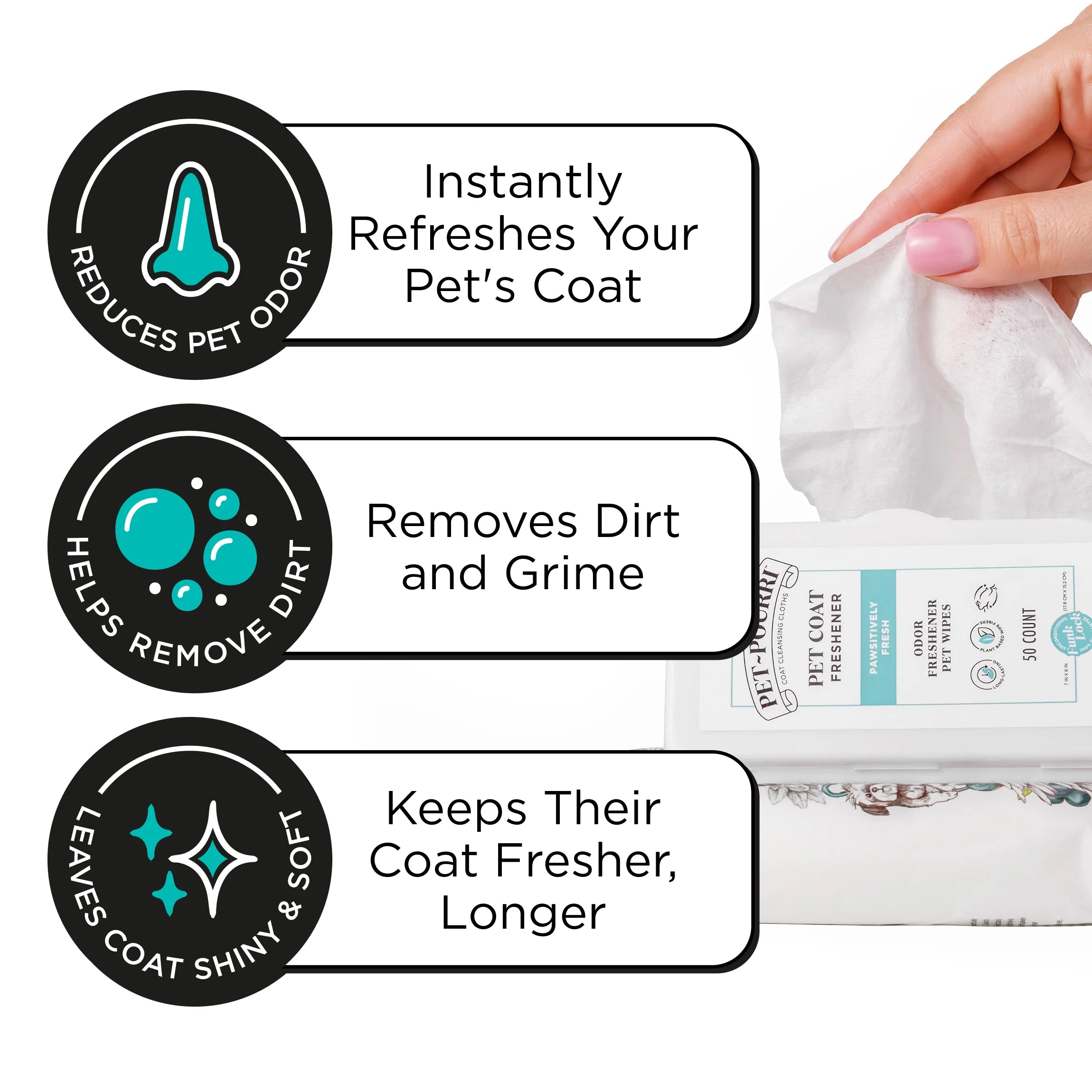 Pawsitively Fresh Wipes - Pet~Pourri - View 4