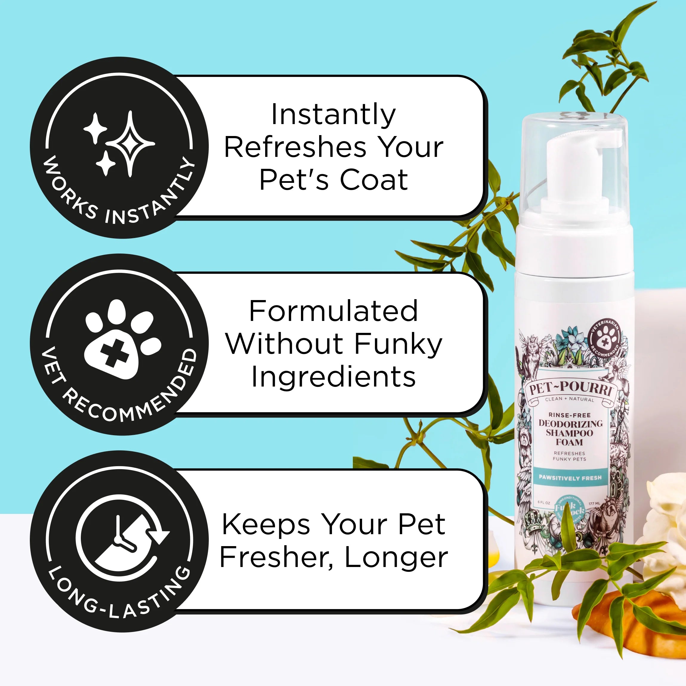 Rinse-Free Deodorizing Shampoo - View 4