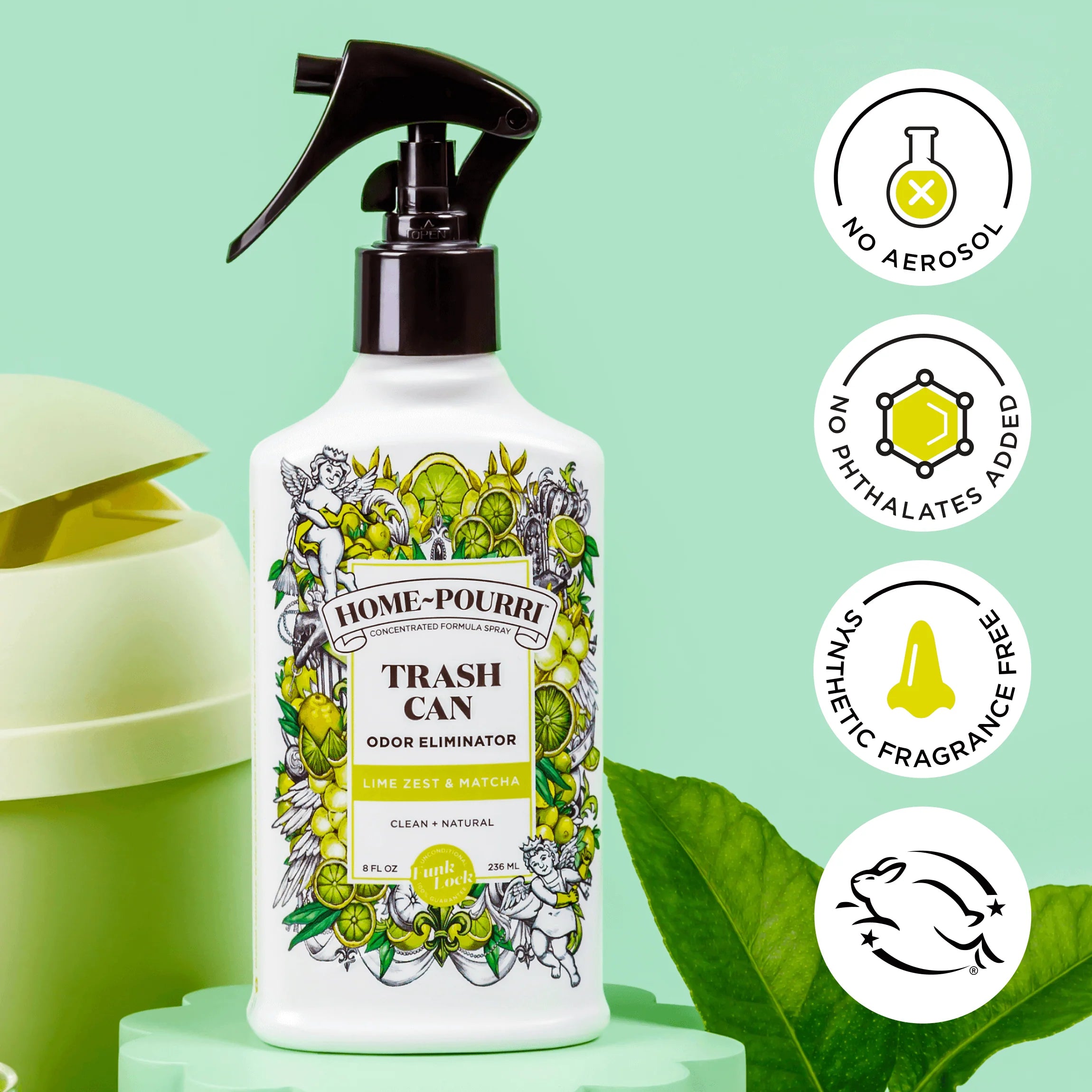 Lime Zest & Matcha - Home~Spray Air Freshener for Trash Can - View 6