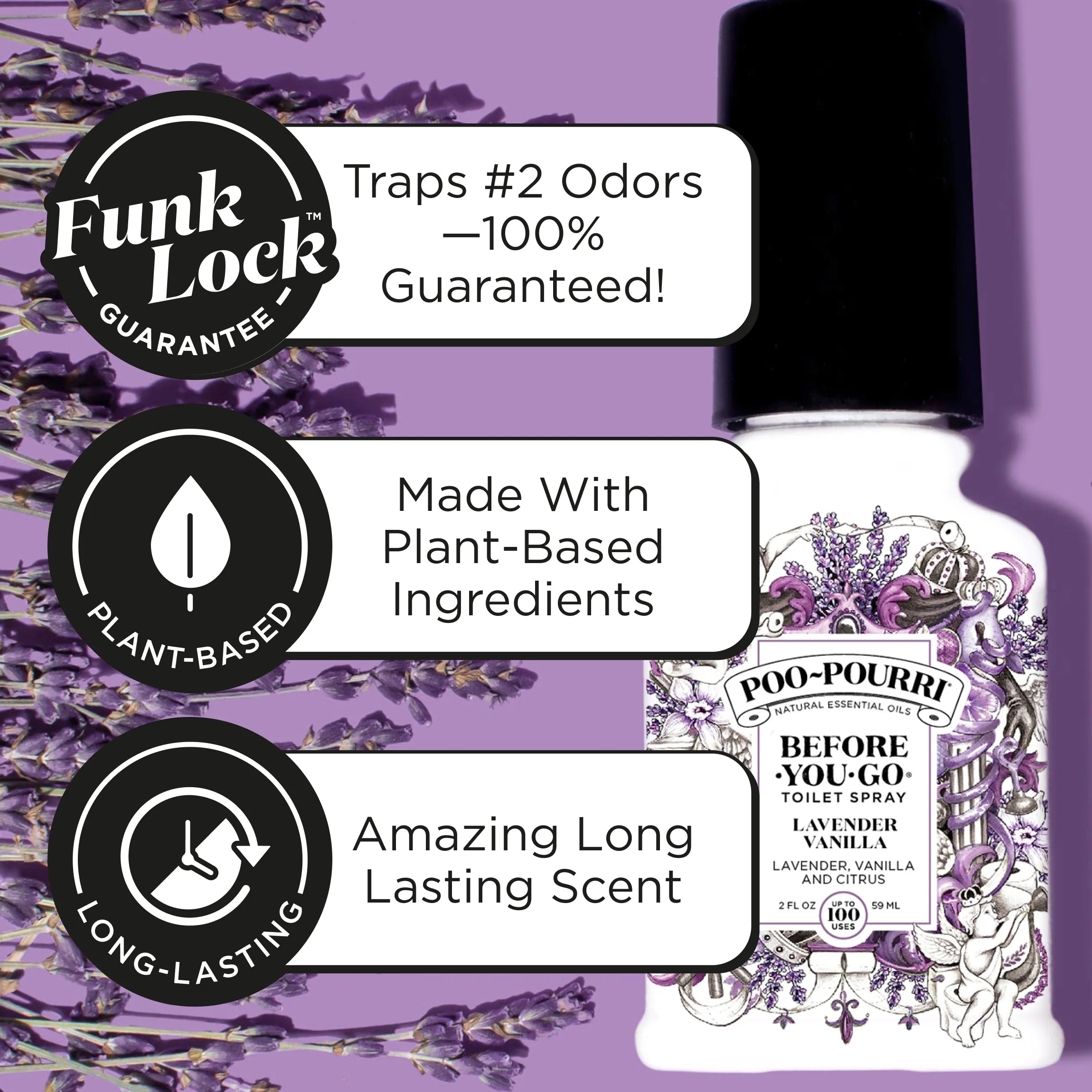 Lavender Vanilla - Poo~Pourri Toilet Spray - View 3