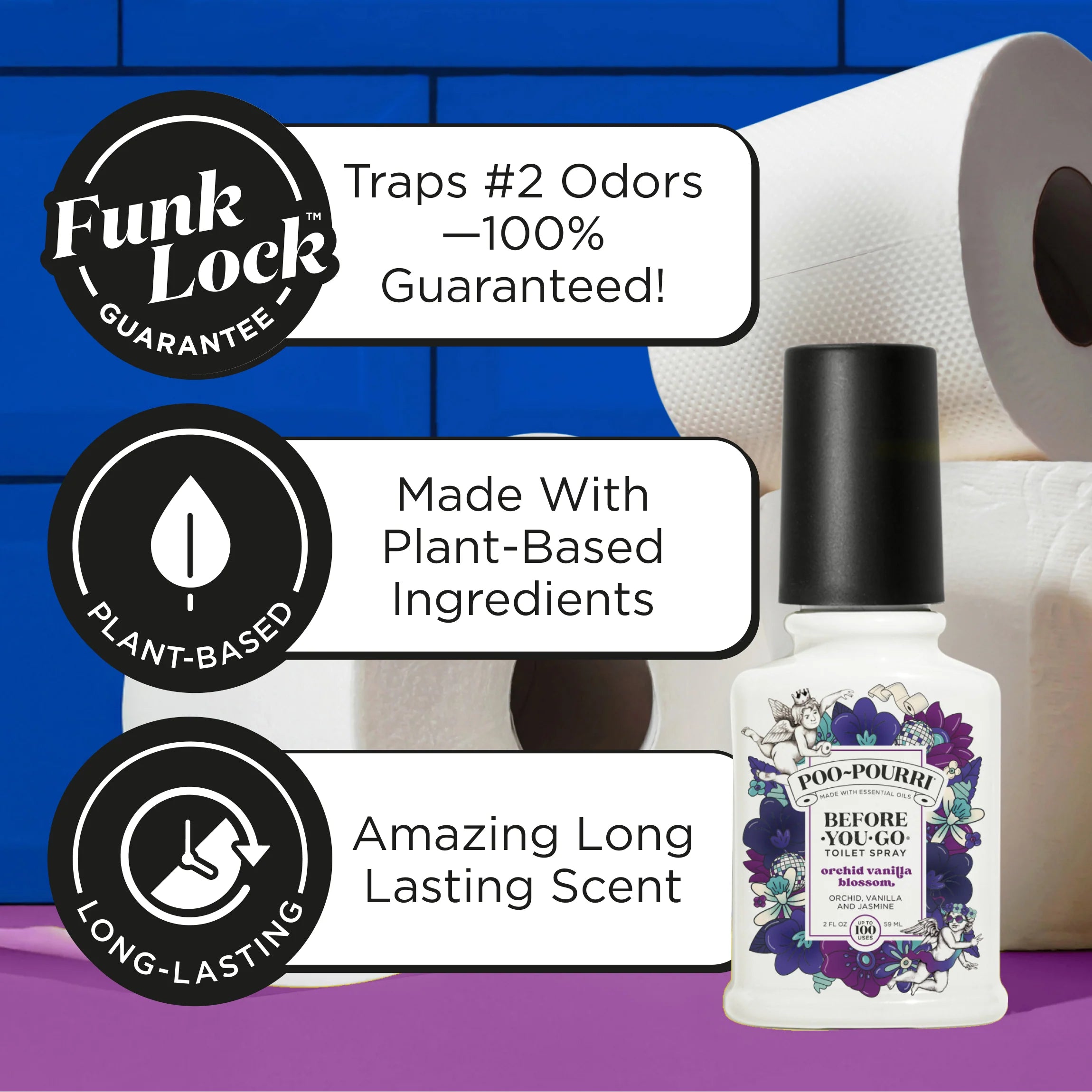 Orchid Vanilla Blossom - Poo~Pourri Toilet Sprays - View 3