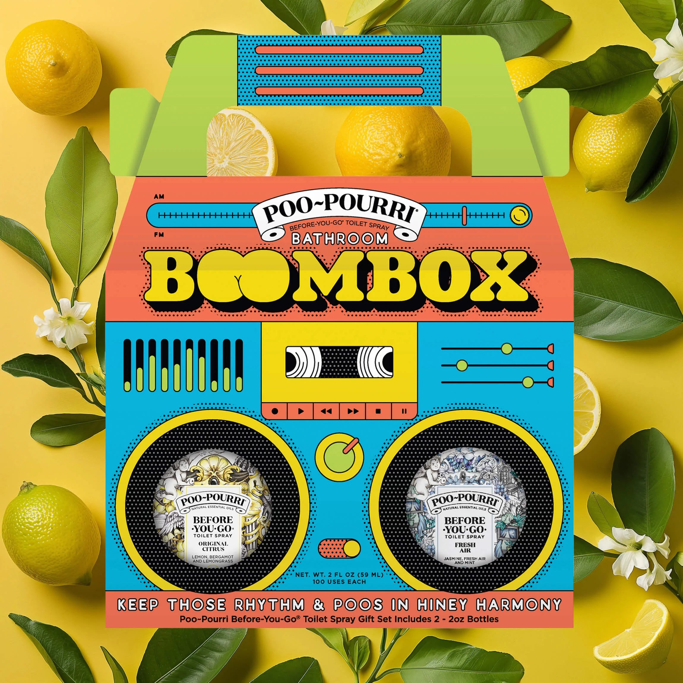 Bathroom Boombox Set - Poo~Pourri Toilet Spray