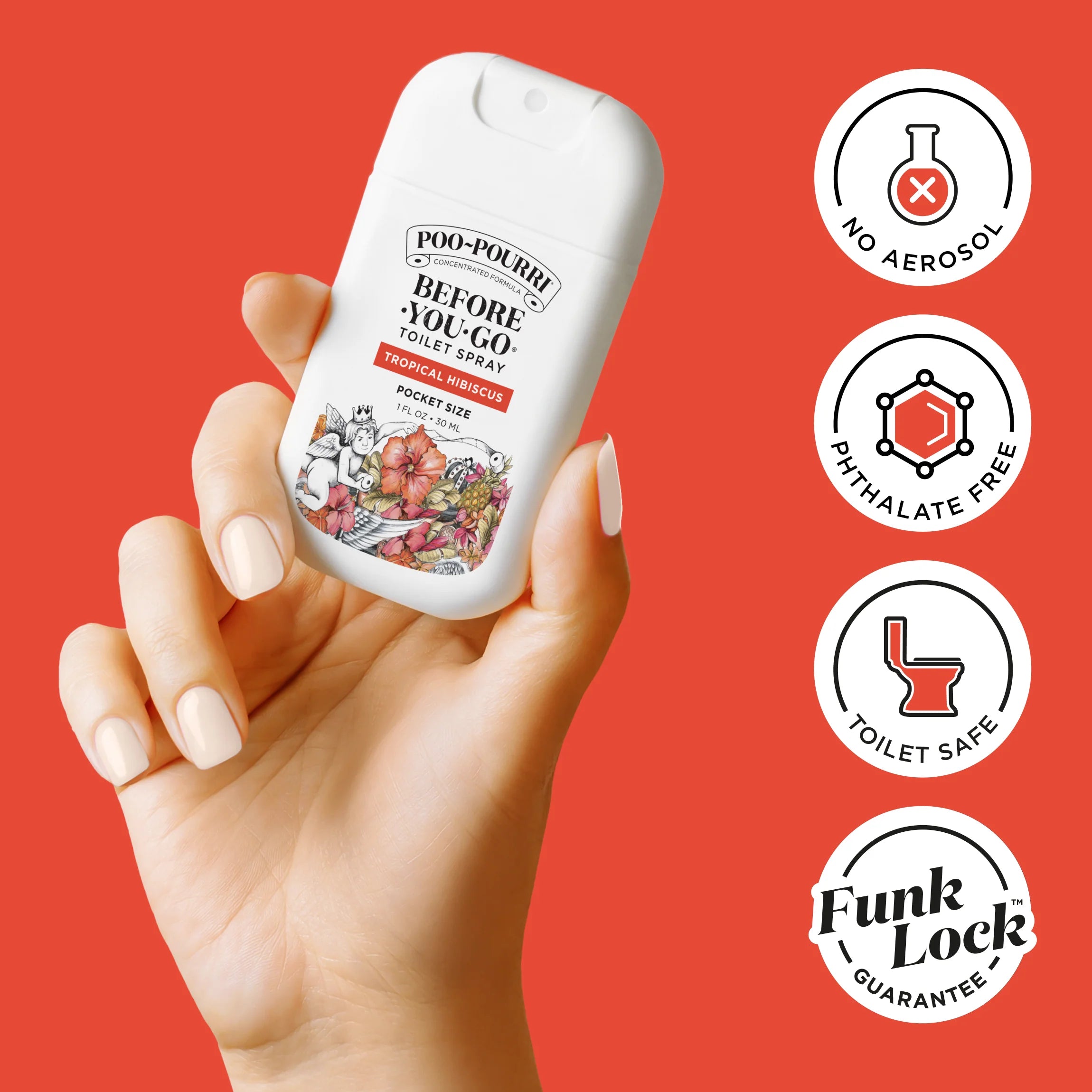 Tropical Hibiscus Pocket Sprayer - Poo~Pourri Toilet Spray - View 6