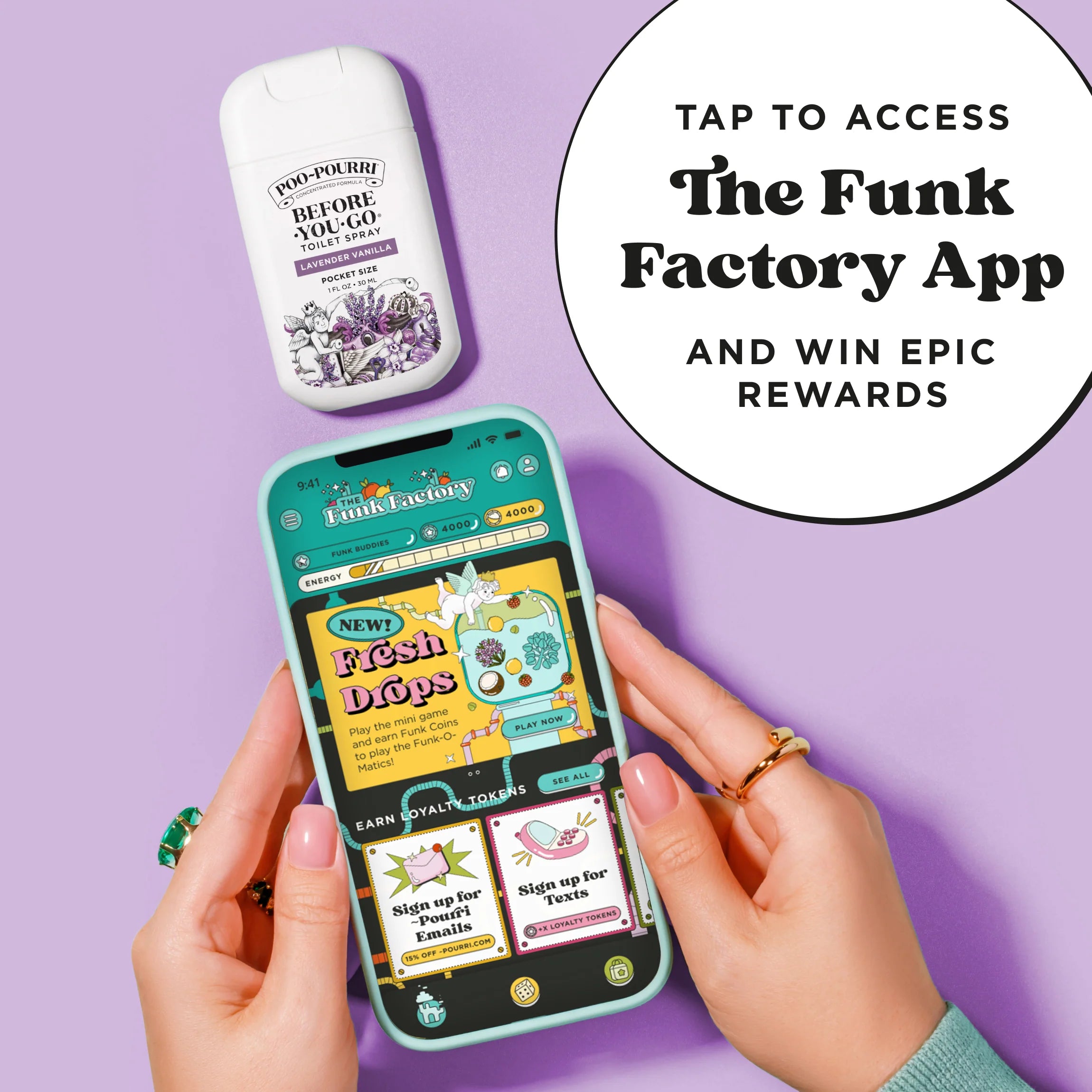 Lavender Vanilla Pocket Sprayer - Poo~Pourri Toilet Spray - View 6
